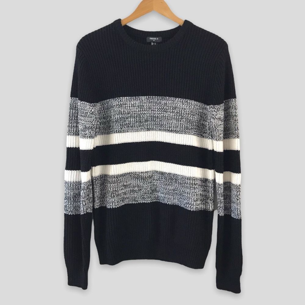 Forever 21 b&w stripe sweater